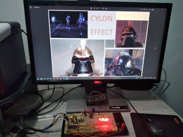 CYLON EYE EFFECT – C/ ATMEGA8 – REF389